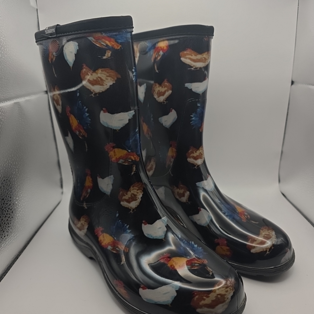 Sloggers Vibrant Farm Animal Pattern Boots